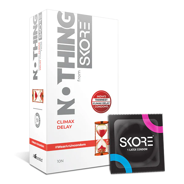 Skore Nothing Climax Delay Condom (Pack of 10)
